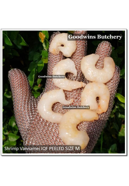 Shrimp prawn udang IQF COOKED VANNAMEI peeled deveined size M (price/pack 500g +/-80pcs)